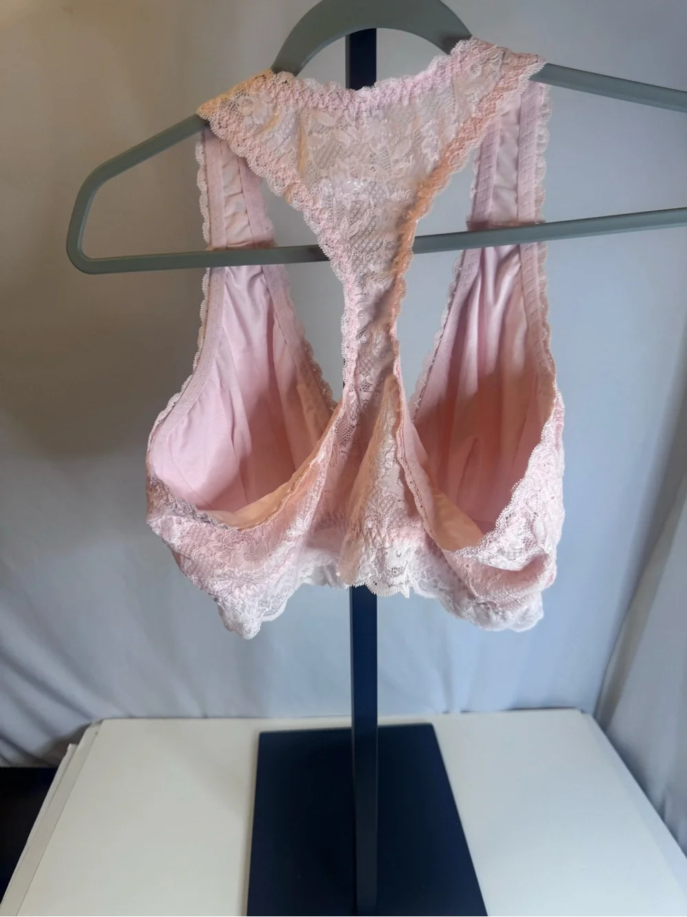 Cosabella Pink Lace Bralette - Soft Women's Intimates Front Clips Curvy L